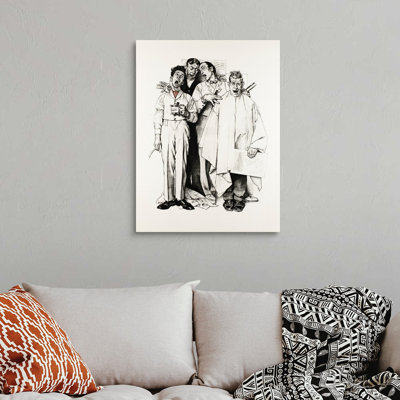 «Norman Rockwell Barberhop Quartet», art mural sur toile