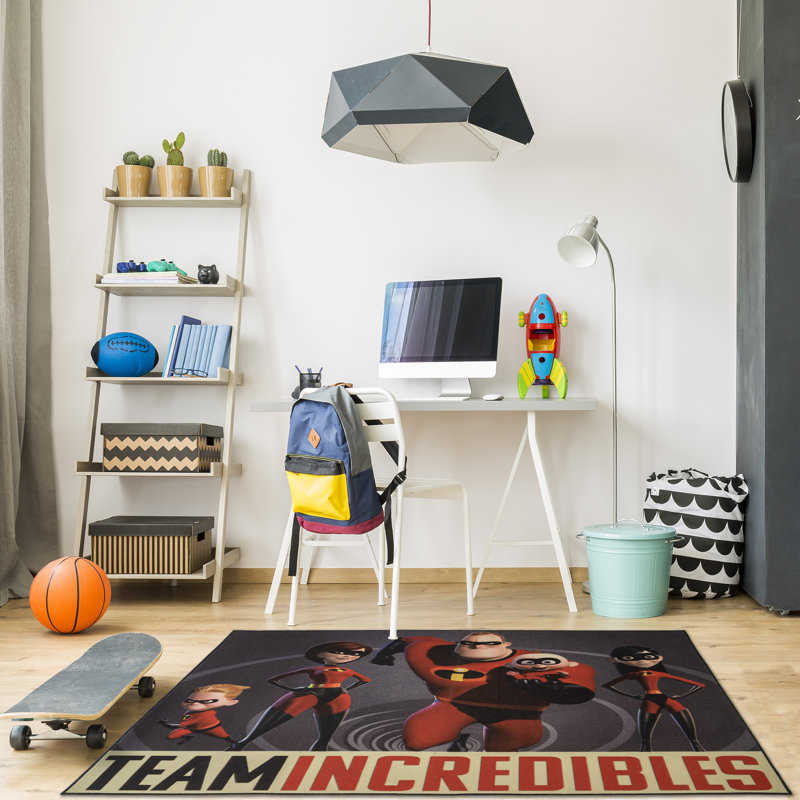 Tapis à imprimé numérique sous licence pour les jeunes Disney Pixar Heros