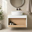 Meuble-lavabo mural 24 po avec comptoir rond en céramique 24 po, meuble-lavabo mural moderne avec rangement ouvert-1755624316