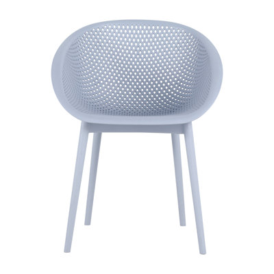 Ensemble de 2 chaises longues bleues et modernes, intérieur / extérieur, durabilité toutes saisons, assemblage de 90 secondes, conception ergonomique, chaises en filet bleu fabriquées en PP pour les espaces intérieurs et extérieurs. Avec