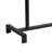Decorative Candle Holder With 3 Hanging Glass Jars, 21 Inch Matte Black