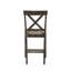 Ensemble de 2 chaises à hauteur de comptoir avec siège rembourré en lin-1299941506