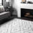 Sofie Modern Shag Performance White Rug-477074274