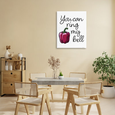 Ring My Bell Pepper Canvas, design by Susan Ball