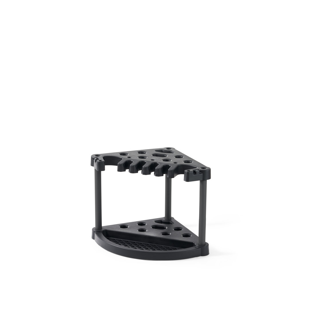 Keter Compact Durable Resin Garage and Shed Corner Tool Rack and Organizer, Easy to Assemble and Holds Garden Tools and Accessories Keter