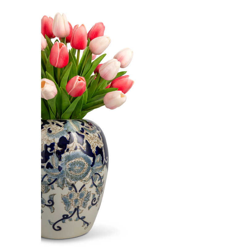 Odette RealTouch Tulip Toile Arrangement