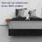14-Inch Premium Kauly Material Wood Bed Frame, Comfortable Foundation with Acrylic Legs-88868859-88868855