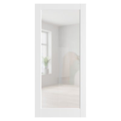 Portes de garde-manger en bois transparent 30 po x 80 po sans trousse de rangement
