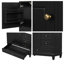 Meuble-lavabo sur pied simple 36 po avec lavabo en céramique, armoire de rangement avec 3 tiroirs et porte-760764132-745314058