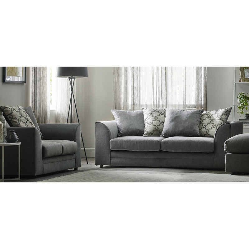 Arabella 2 - Piece Living Room Set, Charcoal
