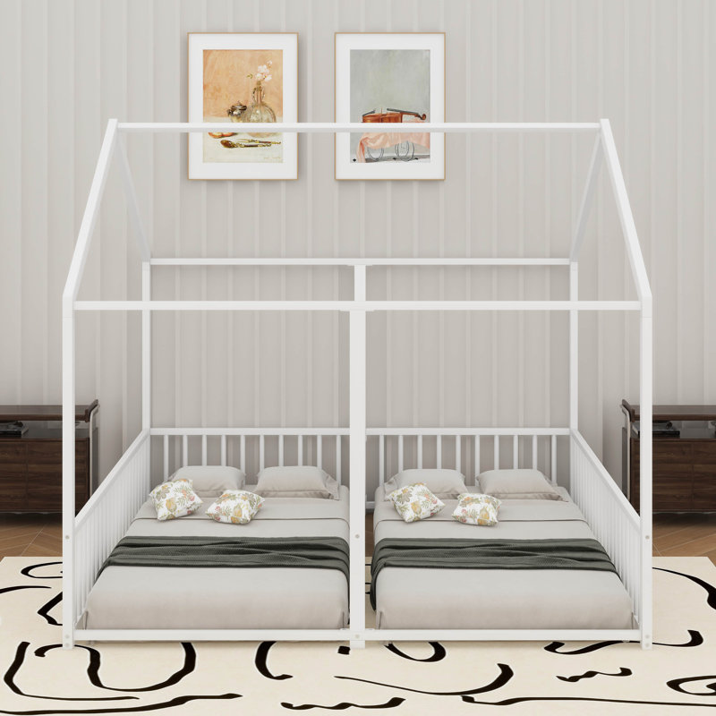 Lits plateforme simple, Blanc