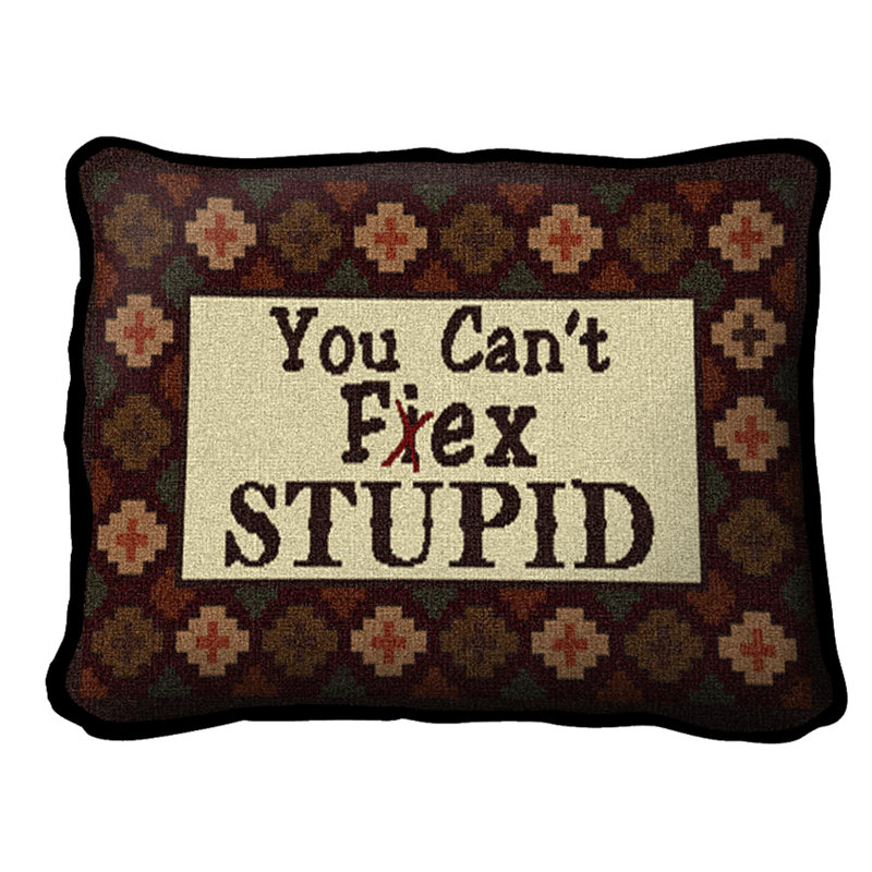 Coussin en coton Southwest Impossible Fix Stupid