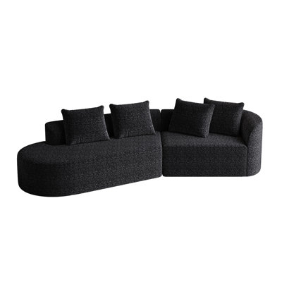 Canapé surdimensionné 4 pièces en chenille