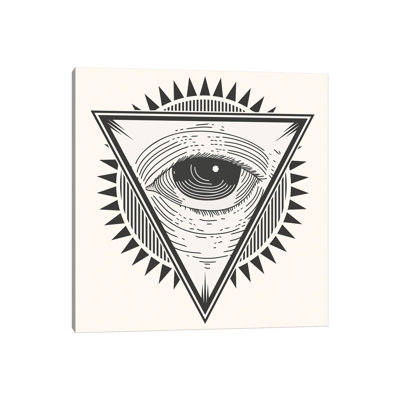 Eye In A Triangle by Art Mirano - Wrapped Canvas Print