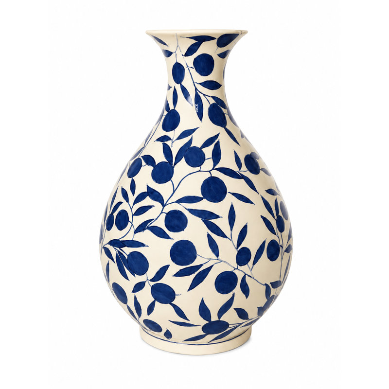 Grand vase bleu Olivia, Grand, Dusty Blue