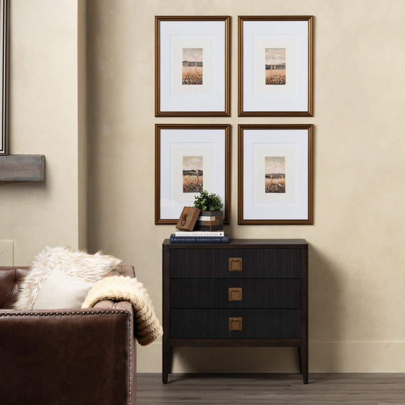 Meadows 4-Piece Transitional Landscape Framed Print Set