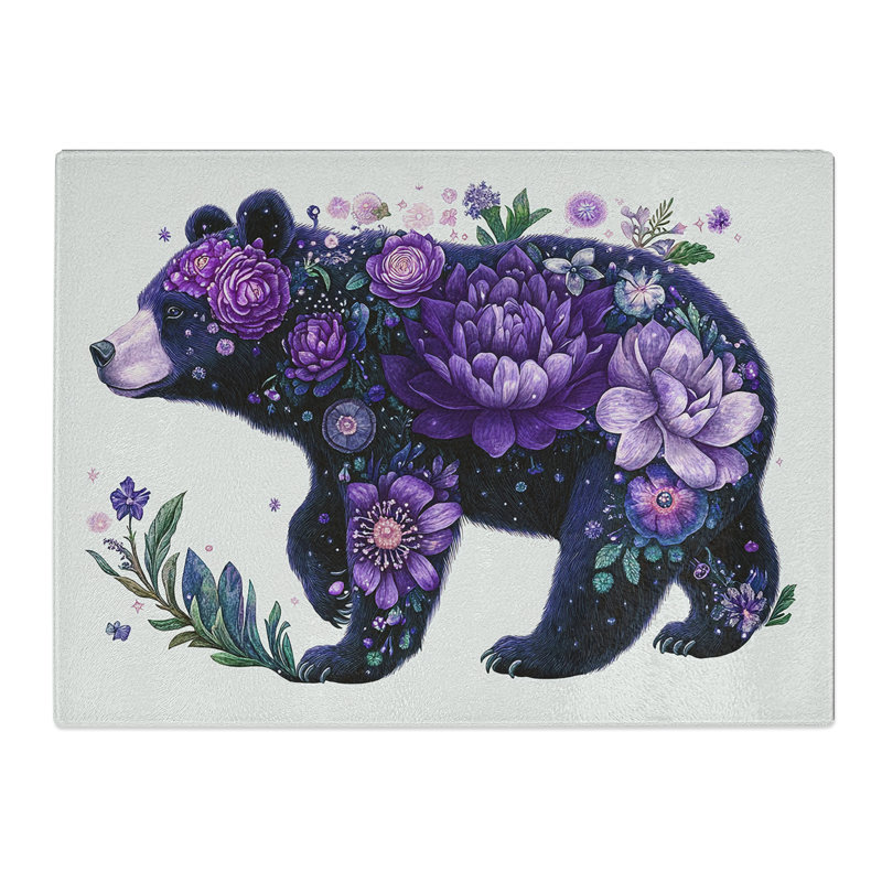 Bear Vol.3  Glass Chopping Board