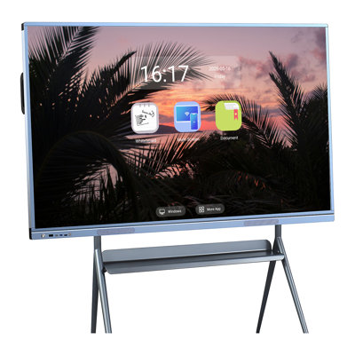 Smart Board 55" 4k Touch Screen, Digital Whiteboard, Electronic Calendar And Advertising Display, Dual System Smart Board For Classroom And Business Presentations