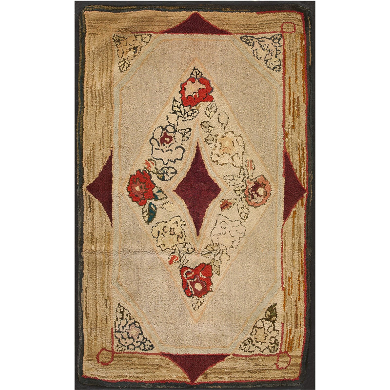 Hand Knotted Wool Geometric Area Rug