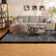 Canapés modulaires modernes beige en tissu moelleux, design spacieux en forme de L pour le salon
