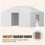 La housse de pavillon de jardin s'adapte aux abris de jardin à toit rigide 16 x 12 pi-118373194