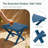 All Weather Adirondack Outdoor HDPE Foldable Side Table-284362847