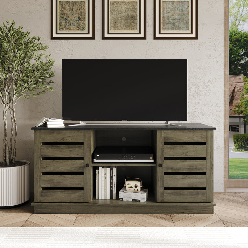 Crédence de rangement l 15,76 po Abbriella, Brun