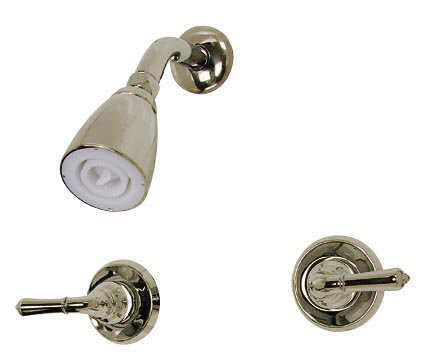 Magellan Diverter Tub Shower Faucet with Metal Lever Handles, Satin Nickel