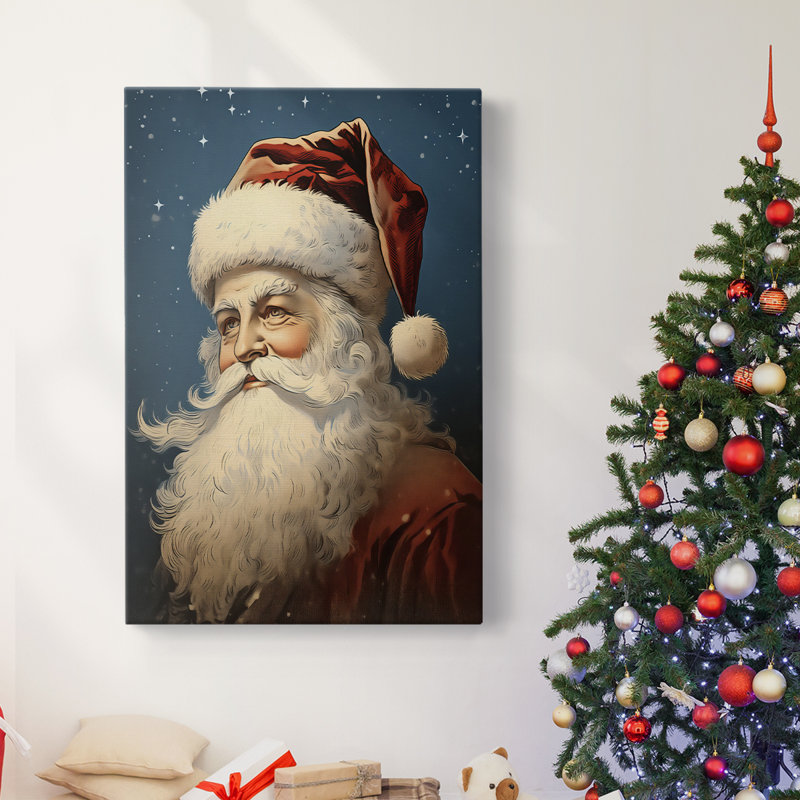 Art des Fêtes de Noël - Toile tendue avec châssis, H 12 po x l 8 po