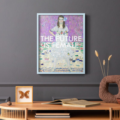 «Masterful Snark - The future is femelle», reproduction encadrée - bois massif