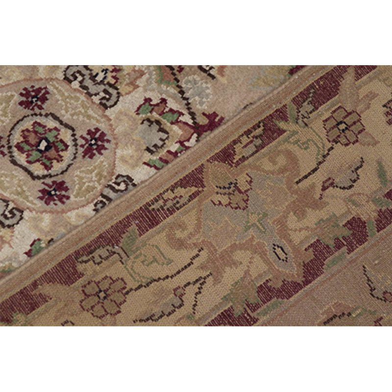 Oriental Hand-Knotted Beige/Ivory Area Rug