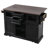 K&K 54.9" Kitchen Island with Drop Leaf, Power Outlet, Kitchen Storage Cart with 4 Door Shelves, Cross Barn Doors & Visual Glass Door, Rolling Kitchen Island on 4 Wheels for Kitchen, Dining Room,Black