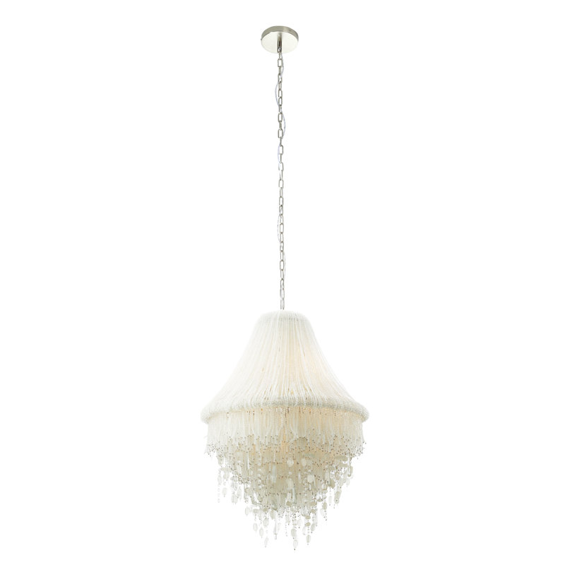 Metropolitan Crystal Reign - Luminaire suspendu avec perles en verre, 5, 26" H x 25" W x 25" D
