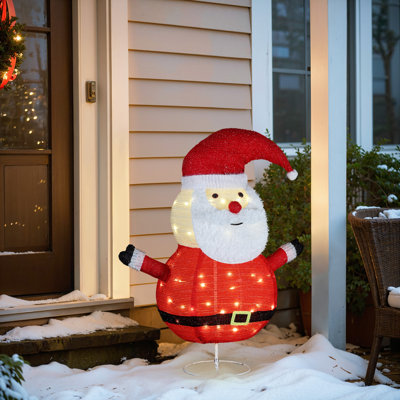 30'' Lighted Santa Claus Indoor and Outdoor Holiday Decoration
