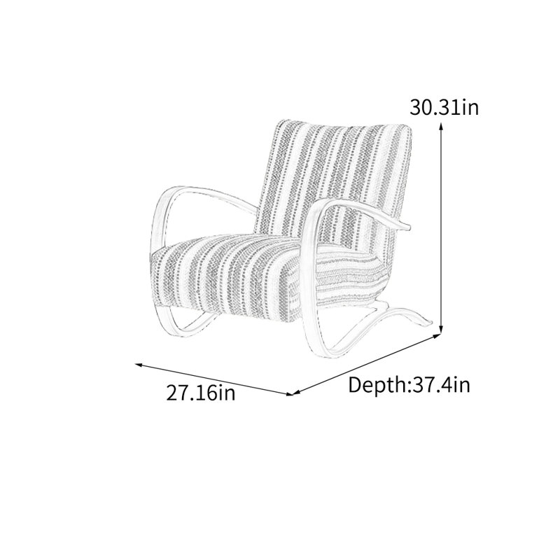 Ergonomic solid wood leisure chair