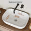 HOROW Basin 46mm L x 33mm W White Ceramic Oval Sink