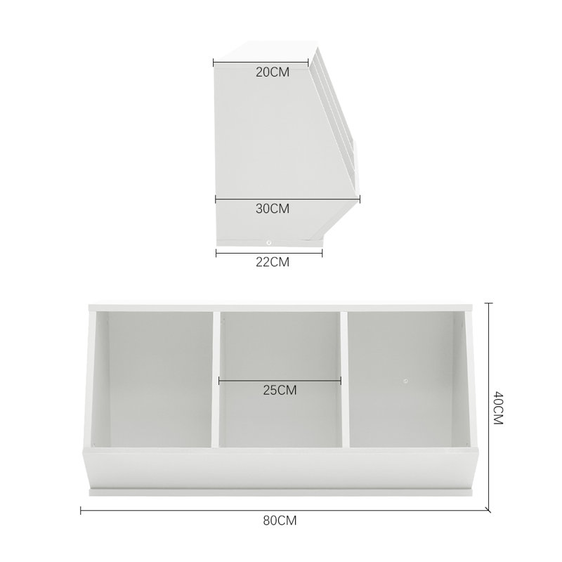 Stackable Open Style Toy Storage Organizer