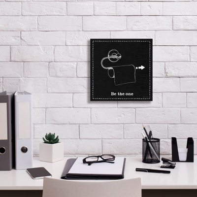«Home Imprement 4 Black» par Myles Sullivan, art mural sur toile, 12 po x 12 po