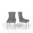 5-Piece Modern Glam Dining Set With Tempered Glass Table & 4 Velvet Upholstered Chairs-114544028-114544030