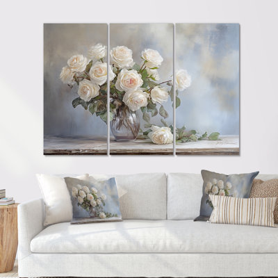 Gorgeous Rose Bouquet II - Ensemble de décorations murales roses