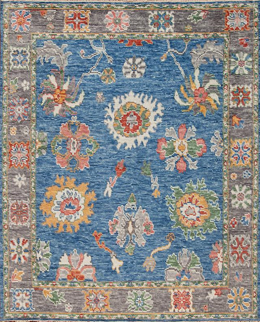 Samad Rugs Rainbow Ocean Blue/Graphite | Perigold