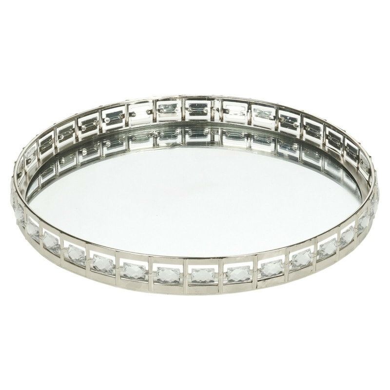 Whitten Silver Tray, 4cm H x 25cm W x 25cm D