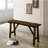 Walnut Finish Bench With Live Edge Design for Dining Room - Walnut