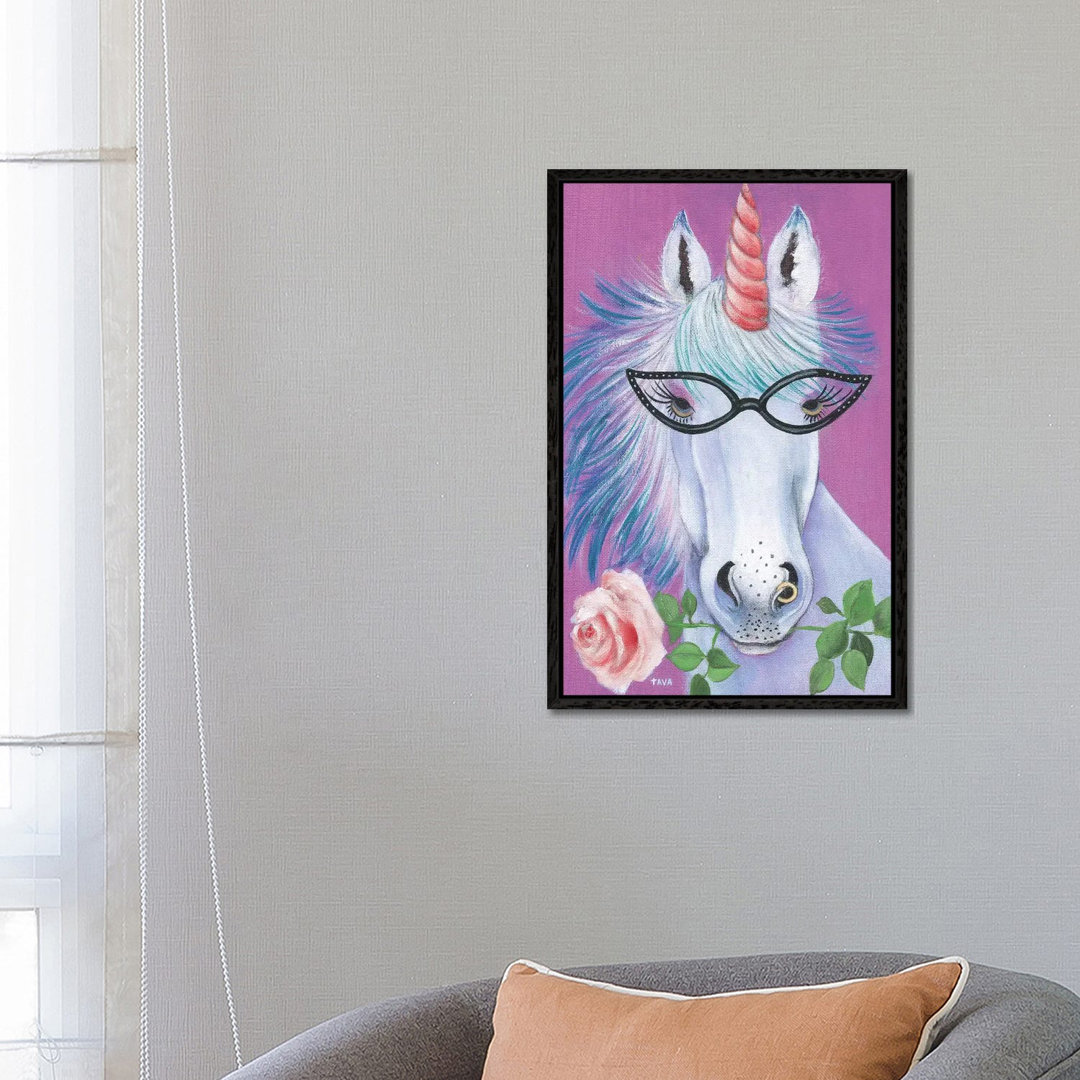 Einhorn III von Tava Studios - Galerie-verpackte Leinwand Giclée auf Leinwand