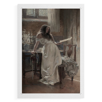 Reproduction de portrait rétro, art. III, impression sur toile - non encadrée