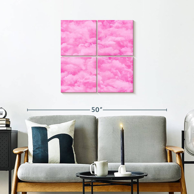 Nuage de ciel rose Alvord, H 26 po x l 26 po