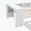 Lit de jour simple avec couchette, tiroirs de rangement et tablettes latérales-379188841-379188840