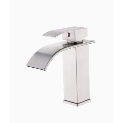 Robinet de lavabo monotrou à poignée simple, fabrication en acier inoxydable