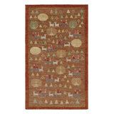 Burano Hand Knotted Wool Geometric Area Rug