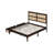 King Size Bed With Rattan Headboard, Two Storage Drawers, Rubber Wood Bed With Enhanced Support Salts And Feet-1367329157-1367329156